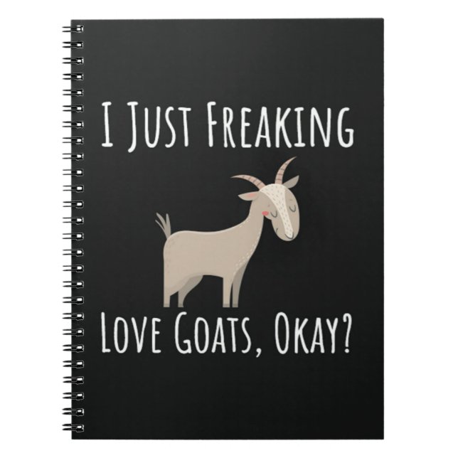 Funny Goat Gifts For Goat Lovers Farm Animal Humor Anteckningsbok (Framsidan)
