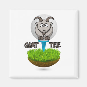 Funny Goat Golf Tee Magnet