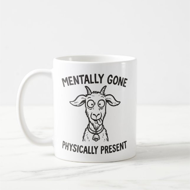 Funny Goat Menter Borta fysisk närvaro i Mugg (Vänster)