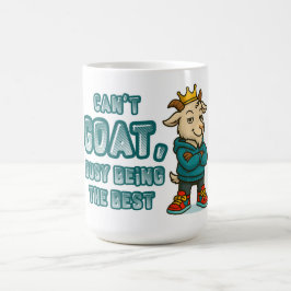 Funny Goat Mug with Crown & Swagger Attitude Kaffemugg
