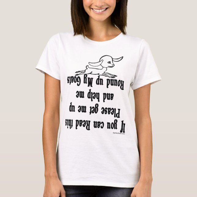 Funny Goat Ord Tee Shirt (Framsida)