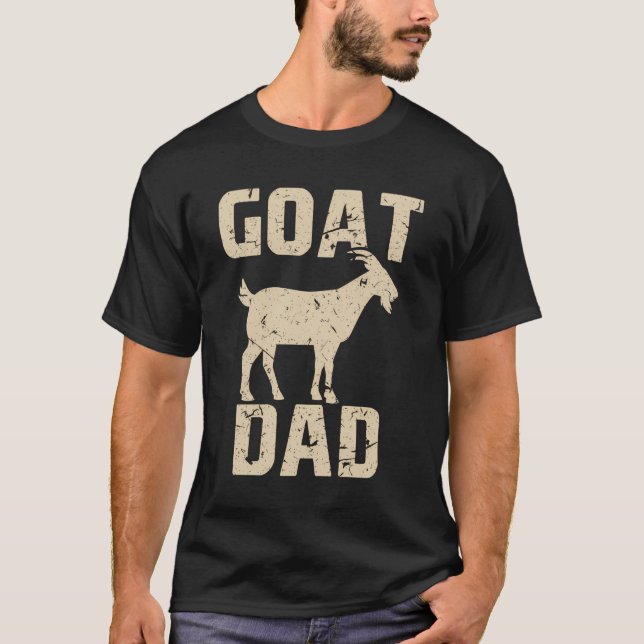 Funny Goat Pappa Funny Goat T Shirt (Framsida)