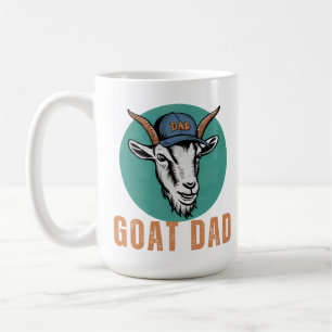 Funny Goat Pappa Hat, Vintage Goat Älskare Kaffemugg