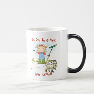 Funny Goat Poop Tecknad Magisk Mugg