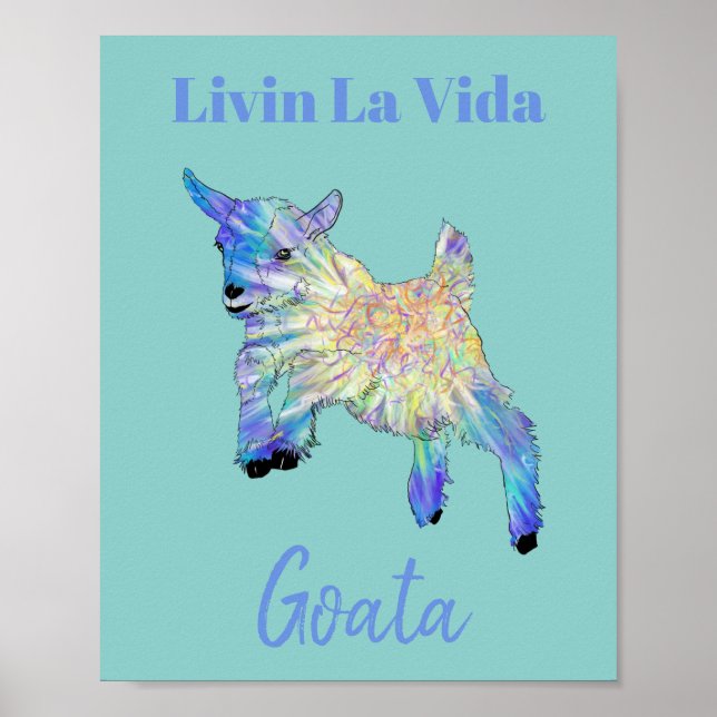 Funny Goat Say Poster (Framsidan)