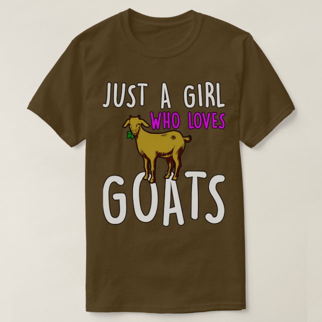 Funny Goat Say  T Shirt (Design framsida)