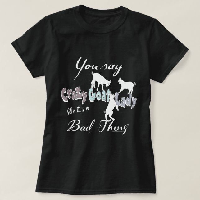 FUNNY GOAT SAYING | Crazy Goat Dam Coola Pastels Tröja (Design framsida)