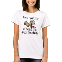 Funny Goat T-shirt Dam Baby Doll Shirt av Bella