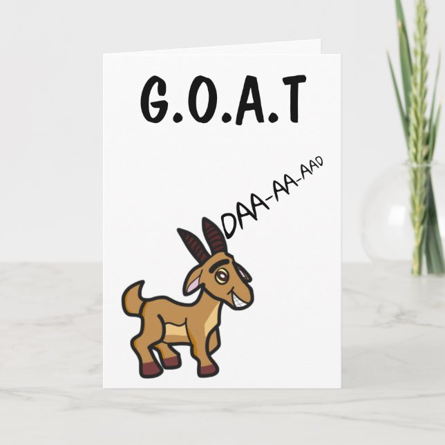 Funny Goat Underbarare Pappa av hela Fars dag Kort (Framsida)