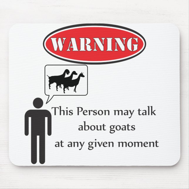 Funny Goat Warning Musmatta (Framsidan)