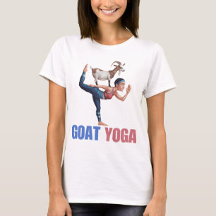 Funny Goat Yoga Back Pose, Yoga Goat Älskare T Shirt
