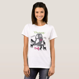 FUNNY GOAT YOGA Namaste hem T-shirt