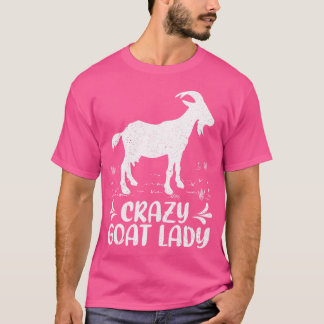 Funny Goats Älskare Crazy Goat Dam Goat Farmer T Shirt