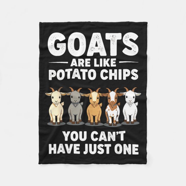 Funny Goats Are Like Tato Chips, You Cant Have Jus Fleecefilt (Framsidan)