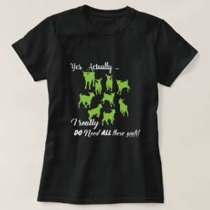 FUNNY GOATS   BEHÖVER ALLA DESSA getter GetYerGoat T Shirt
