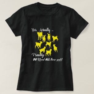 FUNNY GOATS   BEHÖVER ALLA DESSA getter GetYerGoat T-shirt