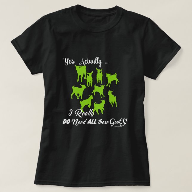 FUNNY GOATS | BEHÖVER ALLA DESSA getter GetYerGoat Tröja (Design framsida)