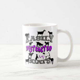 FUNNY GOATS Lättspridd av getternas Lila Kaffemugg