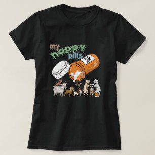 FUNNY GOATS   Mina Lycklig Pills GetYerGoat Tee Shirt