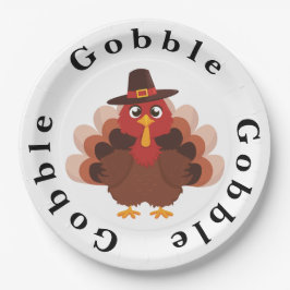 Funny Gobble Thanksgiving Cute Minimalistic Turkey
