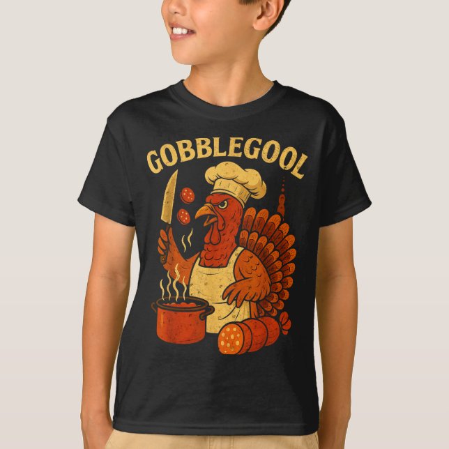 Funny Gobbol Italian Gobble Turkey Day Fall Thanks T Shirt (Framsida)