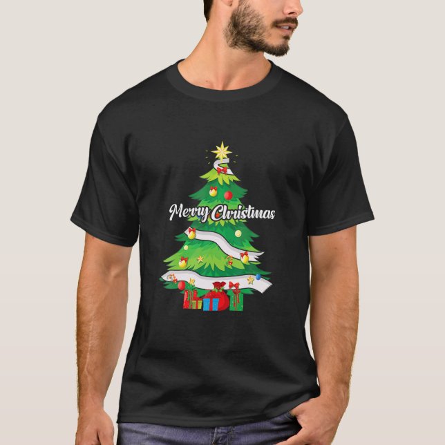 Funny God jul 2021 Träd Ornament Manar Kvinnor T Shirt (Framsida)