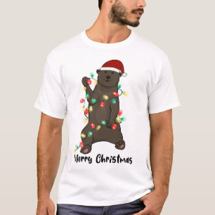 Funny God jul Bear T Shirt