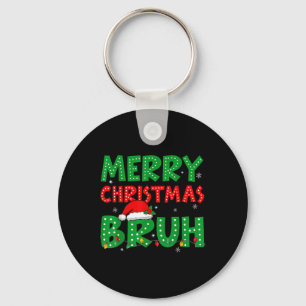 Funny God jul Bruh Meme Funny Say Boys Nyckelring