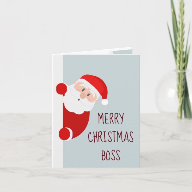 Funny God jul Card Chef Santa Kort (Framsida)