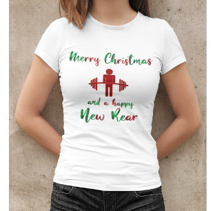 Funny God jul Fitness Gym Shirt T-shirt