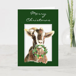 Funny God jul från Old Goat Animal, Humor Helgkort