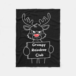 Funny God jul Mpy Reindeer Klubb Festive Re Fleecefilt