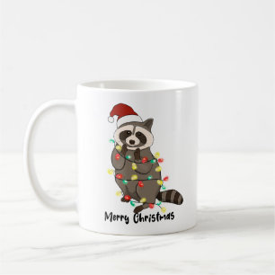 Funny God jul Racoon Kaffemugg