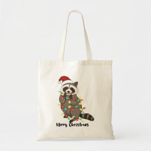 Funny God jul Racoon Tygkasse