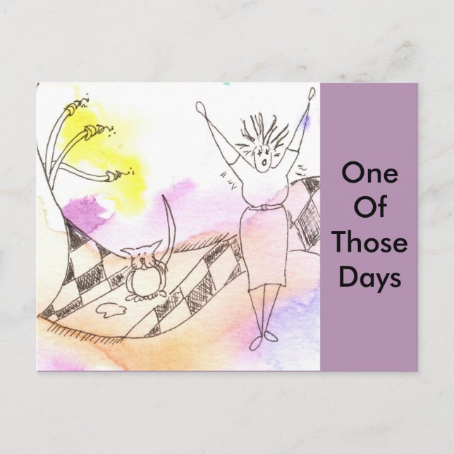 Funny Goddess Cat Gak 2 Vykort (Framsida)