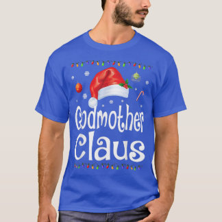 Funny Godmor Claus jul Pajamas Santa Gif T Shirt