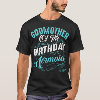 Funny Godmor Sjöjungfru Birthday Gift Women Coola T Shirt