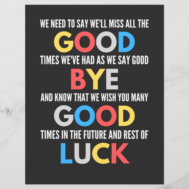 Funny Going Away Farewell (Framsida)