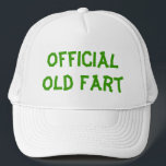 Funny Gold Fart Hat Birthday Gag Gift Keps<br><div class="desc">Säg till alla att du är en gammal fitta med den här snyggten hatt.</div>