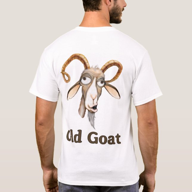 Funny Gold Goat T Shirt (Baksida)