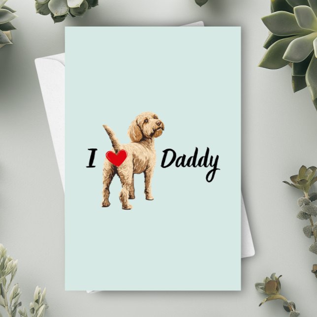 Funny Golden Doodle från Pet Hund Butt Fars dag Tack Kort (Skapare uppladdad)