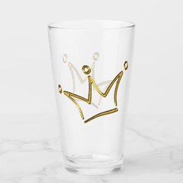 Funny Golden Krona - lyxroyal 1 Glaskopp