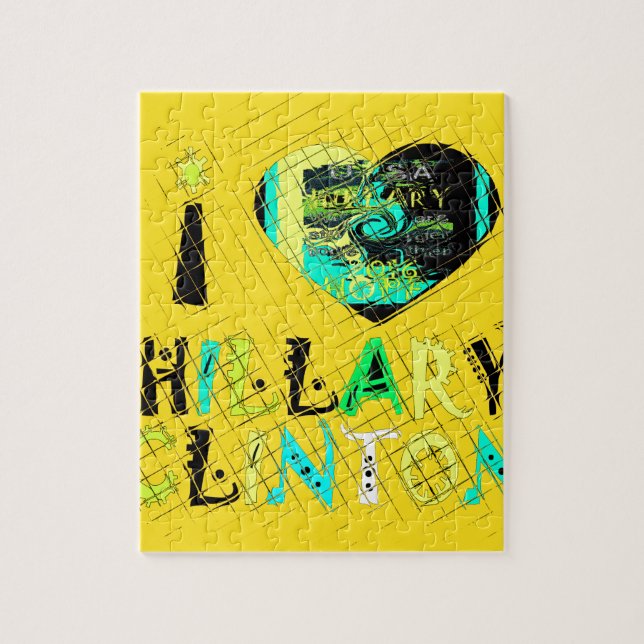 Funny Golden lovey Fantastisk Hope Hillary for USA Pussel (Vertikal)