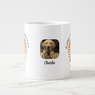 Funny Golden/ Orange Lägg till bild personalize Jumbo Mugg