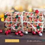 Funny Golden Retriever Ansikte jul Mönster Presentpapper<br><div class="desc">Den vackra Mönster-julen vid Golden Retriever i Ansikte har en vattenfärg av en Golden Retriever med en röd Santa Hat och en röd scarf. Lönsam design för Hundälskare!</div>