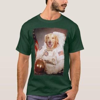 Funny Golden Retriever Astronaut Space Mission Ast T Shirt