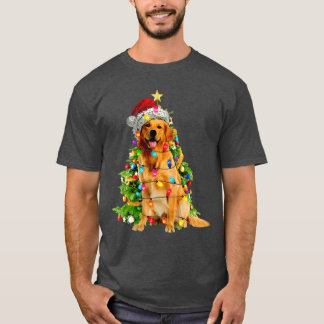 Funny Golden Retriever Christmasree Hund älskare-p T Shirt