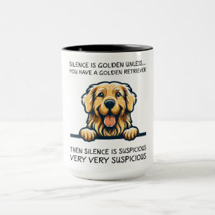 Funny Golden Retriever Hund Mugg
