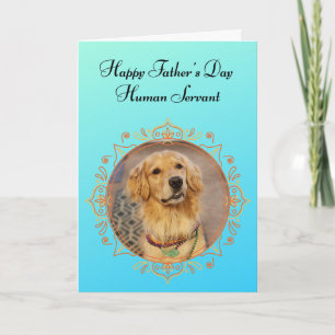 Funny Golden Retriever Regler House Fars dag Kort