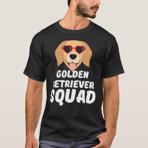 Funny Golden Retriever Squad White Cute Funny Kärl T Shirt